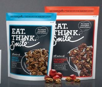 Eat. Think. Smile... Each serving is claimed to deliver 'more antioxidant power than a cup of green tea'