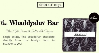 Hand-folded packaging and single estate cocoa for new kid on the premium chocolate block: Spruce0132