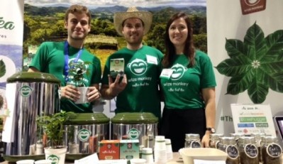 The Wize Monkey coffee leaf team team at the World Tea Expo, 2015