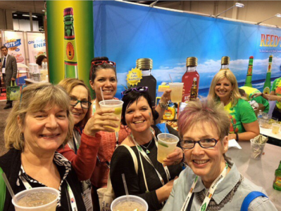 Natural Products Expo West attendees enjoying Reed's Ginger Brew in Moscow mules. Source: Reed's Inc. Instagram