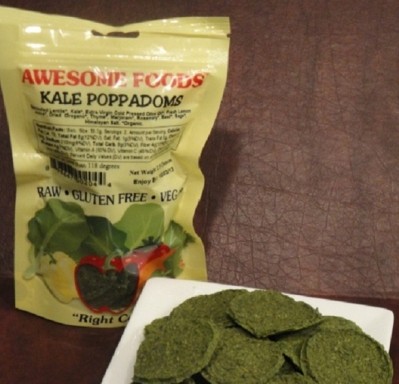 Awesome Foods' Kale Poppadoms appeared in a recent HealthyCheats subscription box