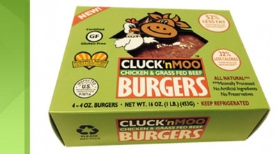 Chicken exec creates chicken & beef burgers, Cluck 'n Moo 