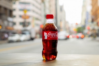 The new 100% rPET bottle will debut in Florida, California and some Northeast states in the US this month. Pic:Coca-Cola