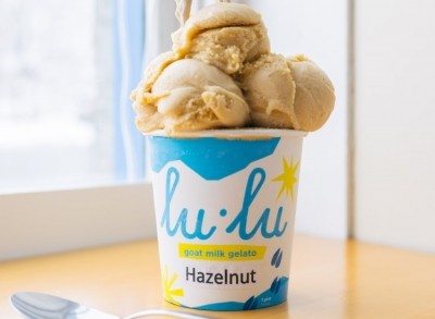 lu•lu's hazelnut-flavored goat's milk gelato. Image: lu•lu ice cream 