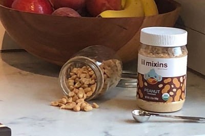 Lil Mixins powdered peanuts can be mixed into food or milk 