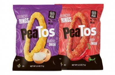 Peatos Classic Onion Rings and Fiery Hot Onion Rings (think Funyuns, with more protein and fiber) are launching nationwide in Kroger, Safeway and Sprouts in October, and Whole Foods in January
