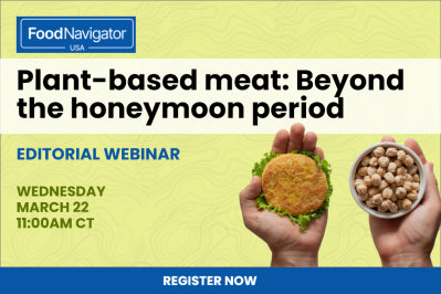Register today for webinar Plant-Based Meat: Beyond The Honeymoon Period