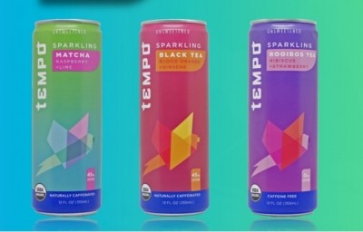 Trio of new sparkling teas from Tempo Tea reflects emerging less-is-more trend in package design