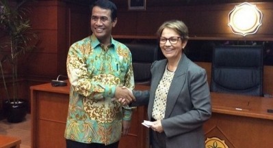 Indonesian Agriculture Minister Amran Sulaiman met with Brazil's Minister of Agriculture, Livestock and Supply Tereza Cristina in May to discuss trade (