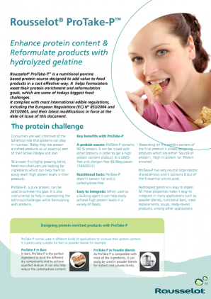 Reformulate and enrich with ProTake-P