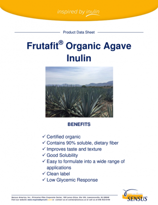 Manufacturers prefer Organic Blue Agave Inulin