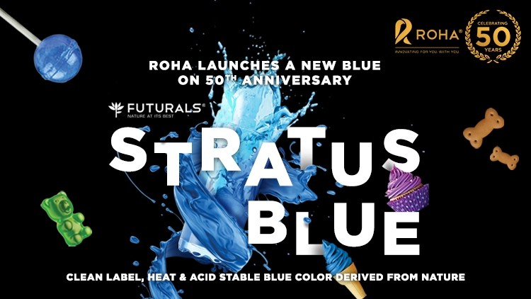 ROHA announces launch of a new clean label blue color ‘FUTURALS Stratus Blue’, on their 50th Anniversary