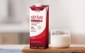 Strive animal-free milk features 25% more protein and 75% less sugar than regular whole cow's milk