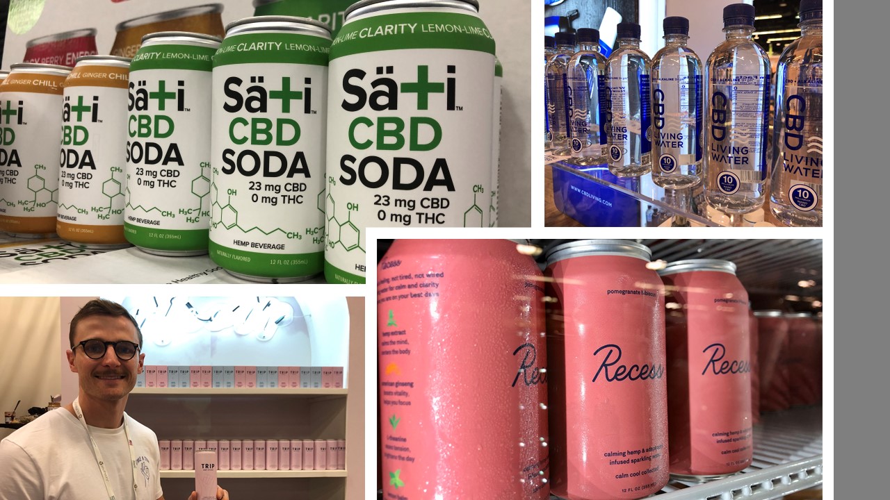 CBD-beverage-brands-at Expo West - credit-Elaine Watson
