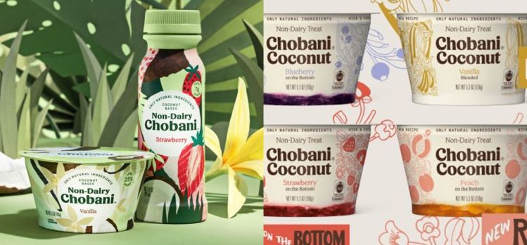 chobani non dairy packaging change