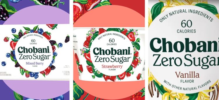 chobani zero sugar range