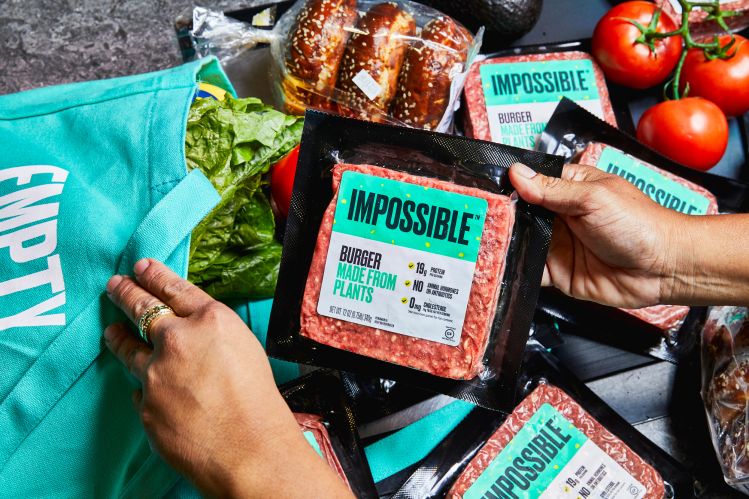 Impossible Burgers retail packaging