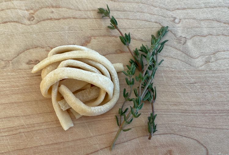 Mycelium pasta with thyme Hyfe Foods