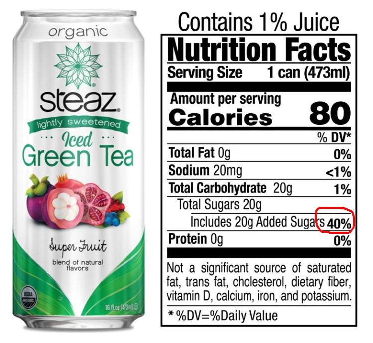 Steaz Organic Lightly Sweetened Iced Green Tea, Super Fruit, 16 FL OZ