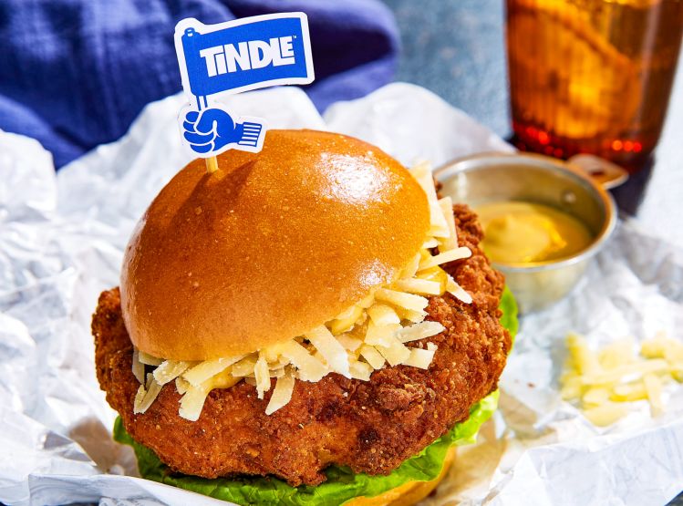 TiNDLE Next Gen Foods burger