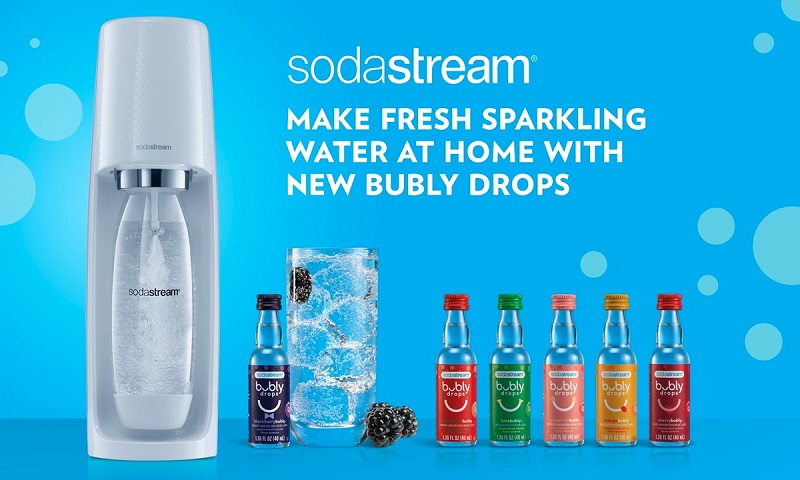 PepsiCo extends reach, usage of sparkling water brand bubly, SodaStream  with new bubly drops
